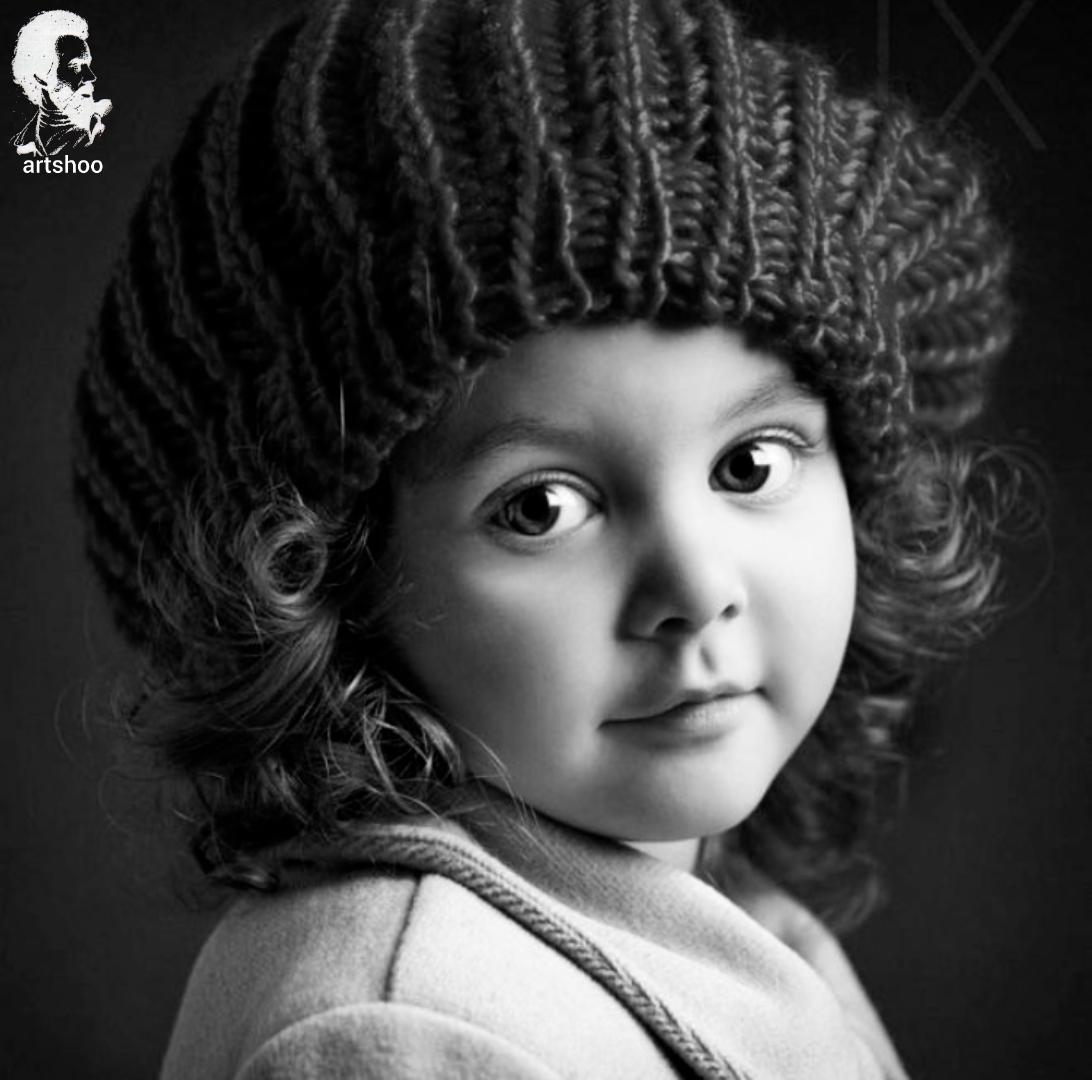 مدل کودک سیاه قلم